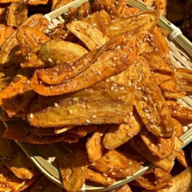 500g Chuối sấy mè giòn.