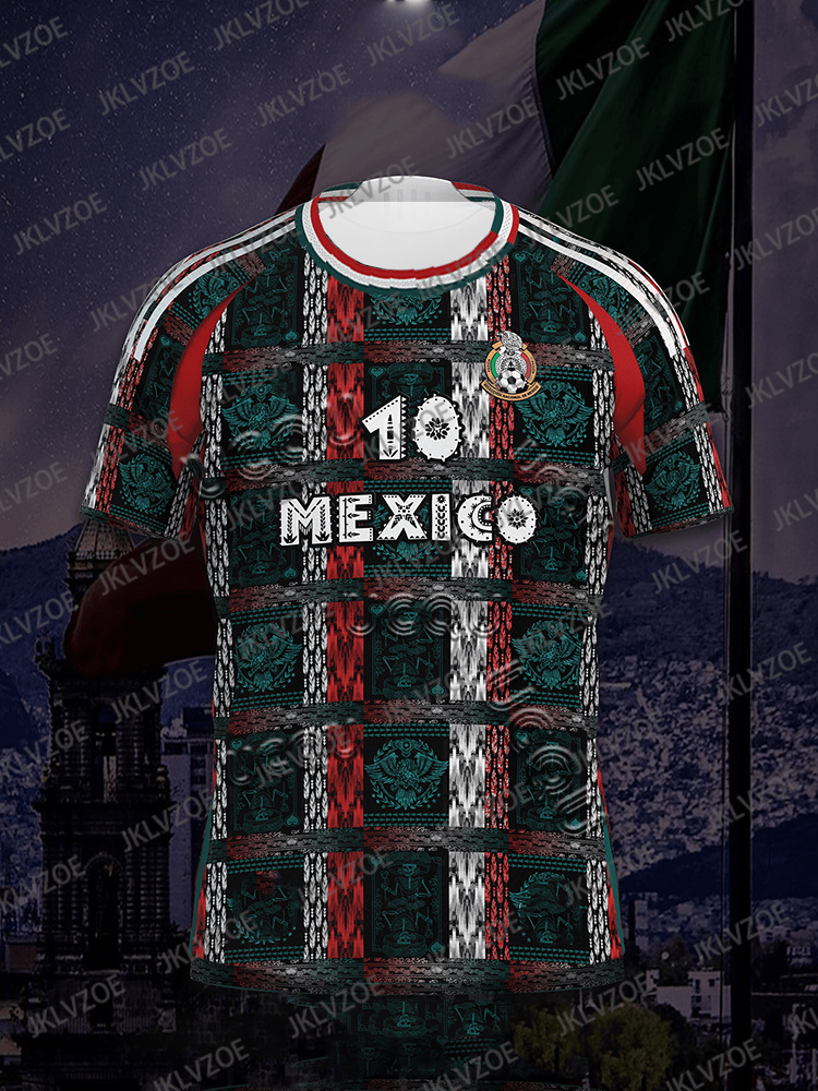 24/25%20New%20Mexico%20Jersey%20Special%20Eagle%20Print%20Pattern%20Football%20Jerseys%20Breathable%20Sport%20Tee%20Men%20Women%20Oversized%20Training%20TShirt%20-%20Image%202