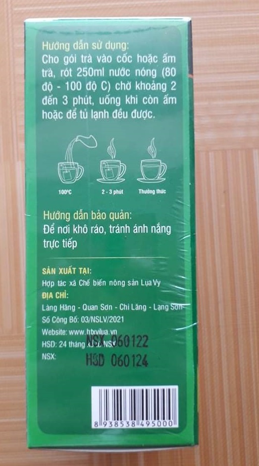 Trà Xạ Đen Lụa Vy hộp 30 túi lọc
