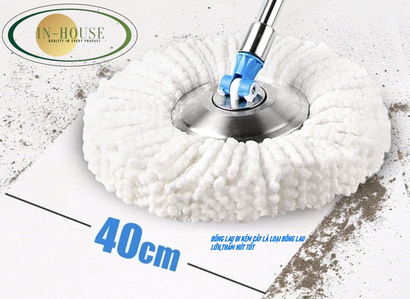 cây lau nhà inox 360 độ thông minh