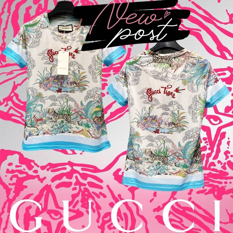 เสื้อยืด GUCCI TIGER 2022sS ลายใหม่ชนช๊อปป สวยม๊ากกกกก เนื้อ