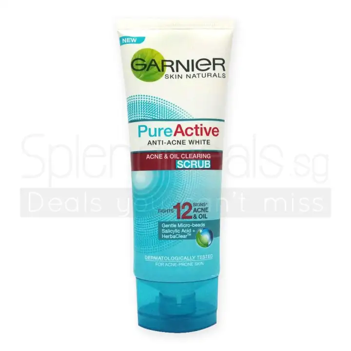garnier face wash scrub