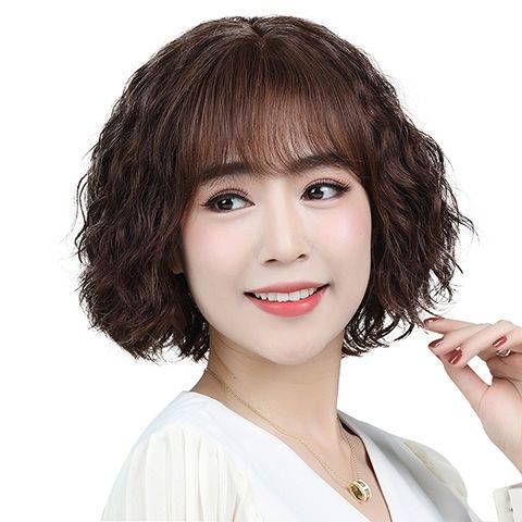 Tóc giả ngắn xoăn kiểu mới cho nữ