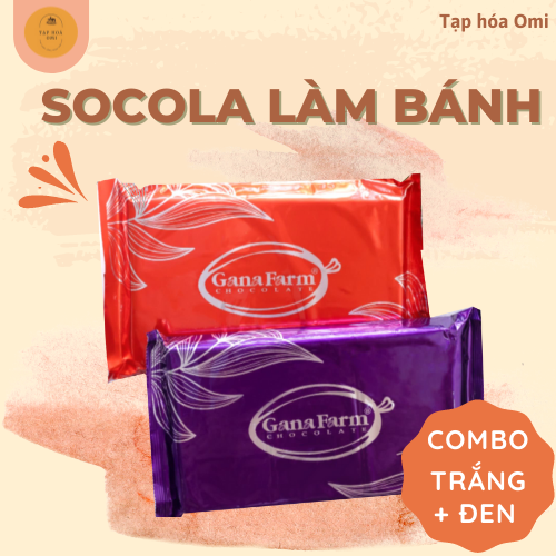 COMBO Socola Đen và Trắng GanaFarm