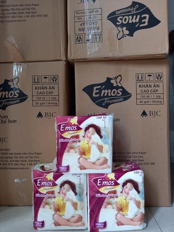 Khăn giấy đa năng Emos 2 lớp (1 gói/100 tờ)