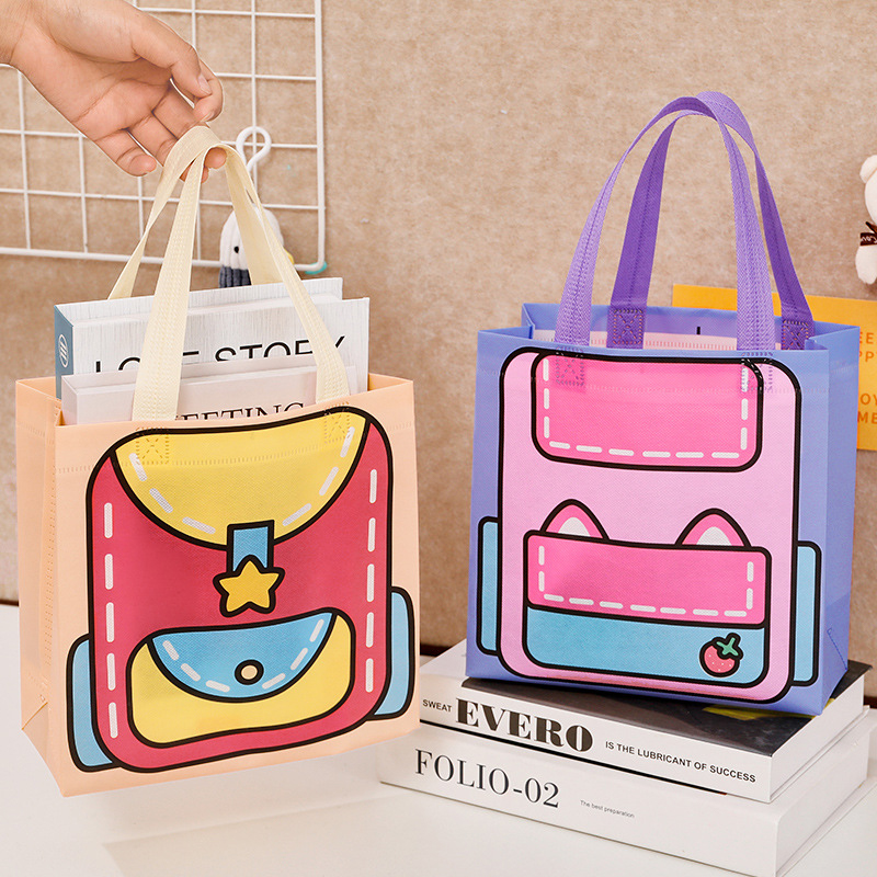 Dopamine%20Color%20Schoolbag%20Pattern%20Non-woven%20Packaging%20Bag%20With%20Handle%20Candy%20Snack%20Food%20Book%20Clothes%20Storage%20Bag%20Student%20Supplies%20Netiie%20-%20Image%202