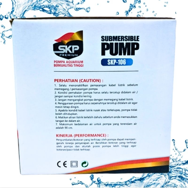 SKP PREMIUM 106 pompa kolam hidroponik