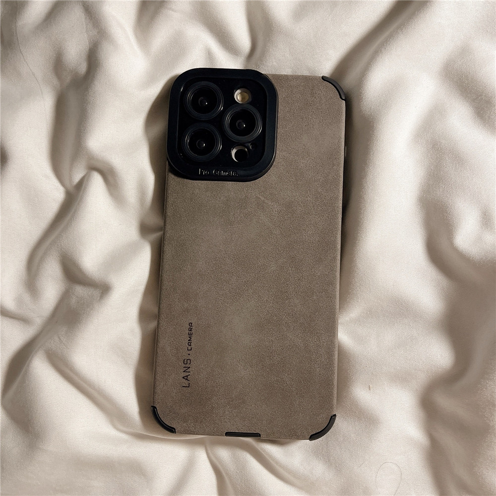 PU Soft Case for IPhone 11 12 13 14 15 Pro Max Casing Solid Color Simple English Soft Silicone Back Cover for IPhone 6 7 8 Plus XR XS Max Shell Lens Protection 14 15 Plus Shockproof Phone Case