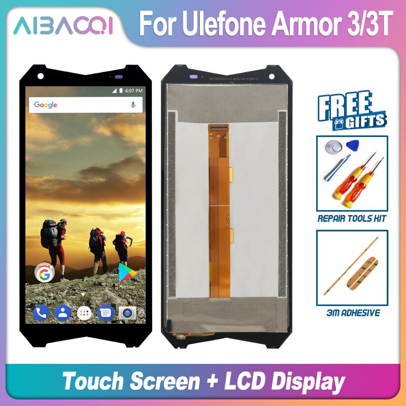 Aibaoqi Brand New Touch Screen+LCD Display+Frame Assembly Replacement For Ulefone Armor 3 3T 5 X5 7 7E 8 8 Pro Phone