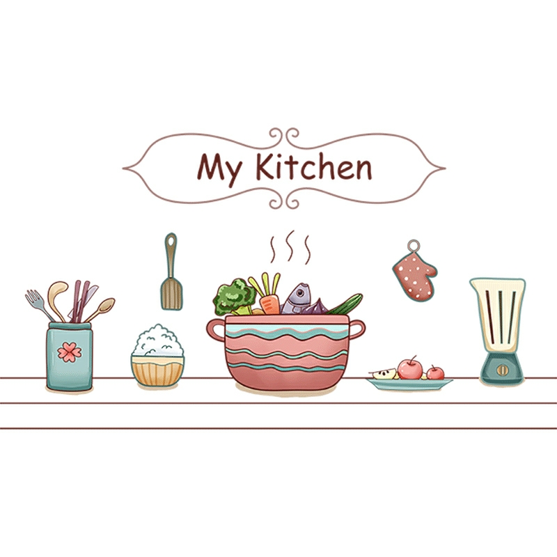 Decal dán bếp chống dầu mỡ cách nhiệt My Kitchen