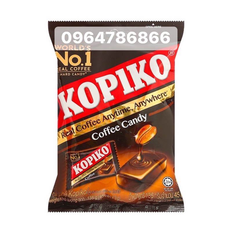 Kẹo hương cà phê Kopiko bịch 150g thơm vị cafe