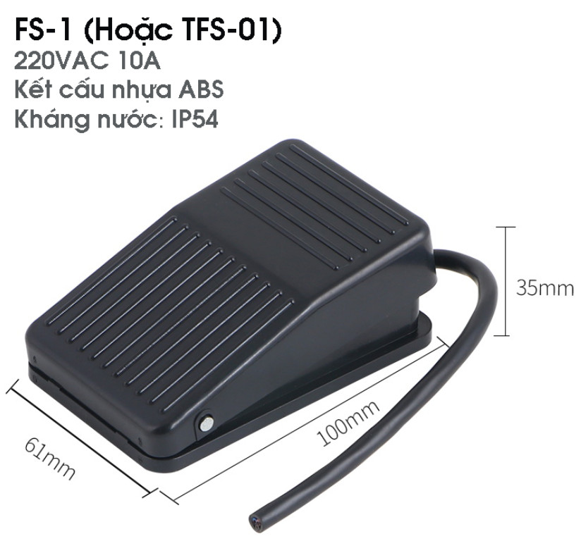 Công tắc cóc đạp, bàn đạp điện FS-1/ TFS-01