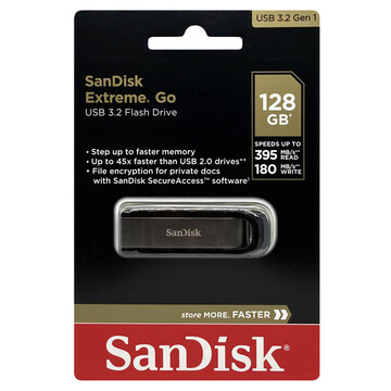 SanDisk Extreme Go USB3.2 Gen 1 Flash Drive - 64GB I 128GB I 256GB