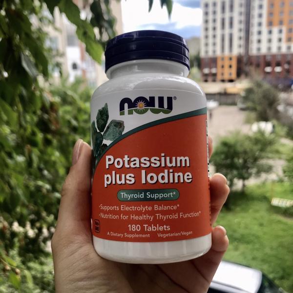NOW Foods Potassium iodide goiter lymphedema lymphedema lung detoxification potassium iodine