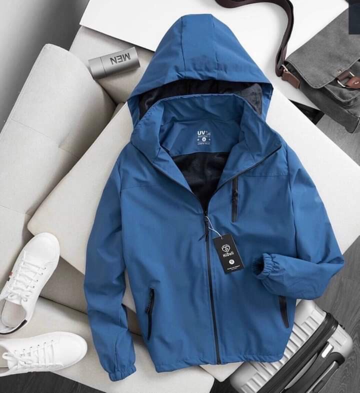 Áo khoác dù Lota nam nữ thể thao nón tháo rời tiện lợi, túi khóa kéo chắc chắn, áo khoác dù lót lưới vải dù 2 lớp xịn sò