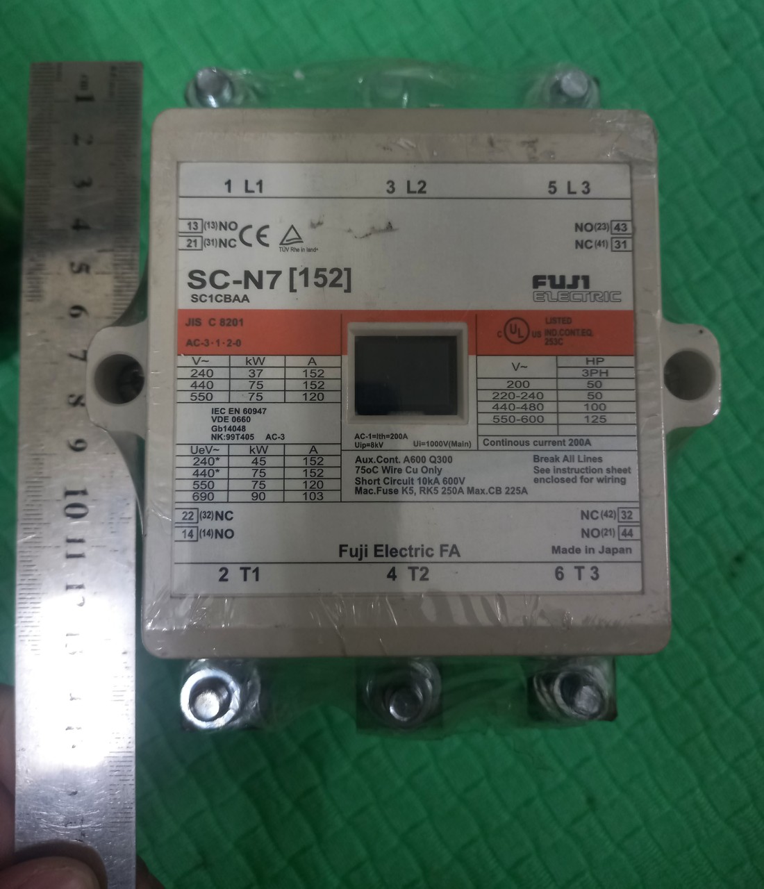 CONTACTOR NHẬT BẢN 150A COIL 220V AC KHỞI