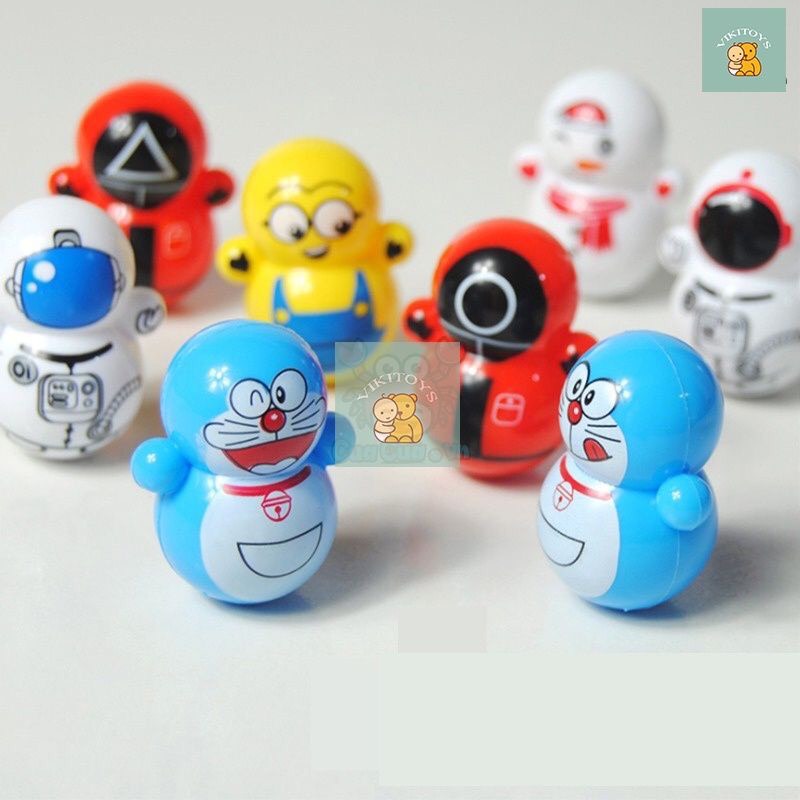 Lật đật mini đồ chơi lật đật mini doraemon cho bé cute dễ thương giá rẻ