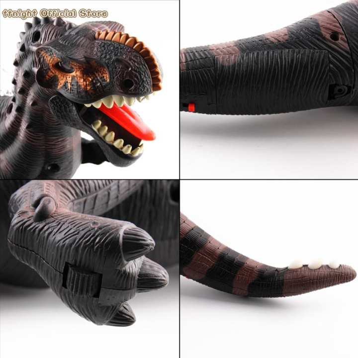 【Hàng mới】 Quà Tặng yêu thích của trẻ em 17 ''Khủng long đồ chơi điện tử di chuyển nhấp nháy