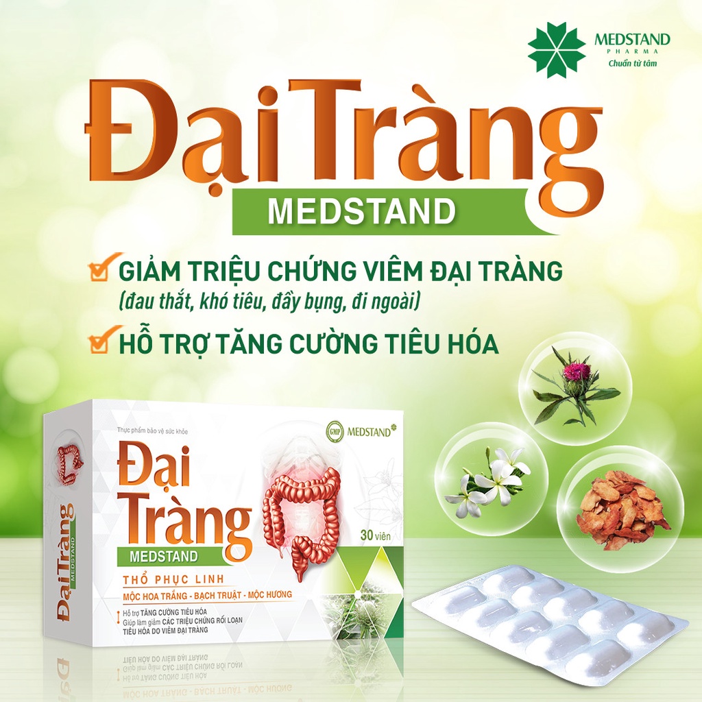Đại tràng Medstand - Hộp 30 viên