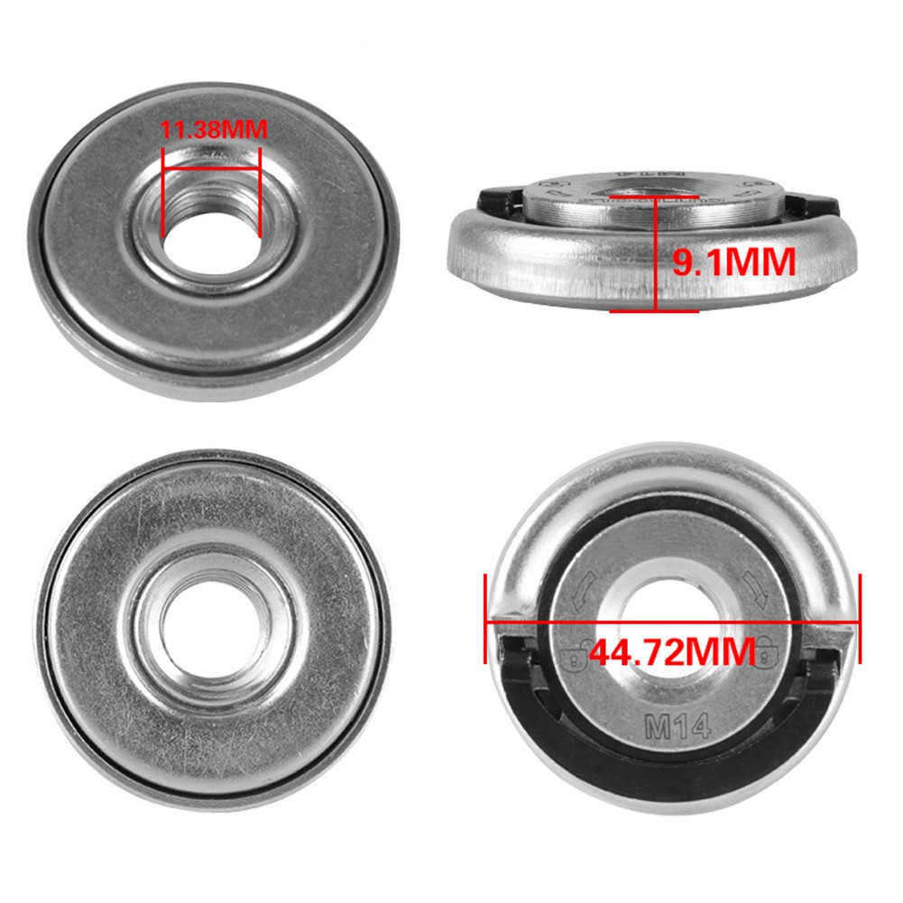 Angle Grinder Pressure Plate Universal M14 Quick Lock Nut For Diamond Cutting Disks Grinding Wheels