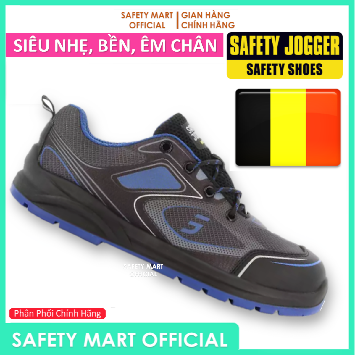 Giày Bảo Hộ Lao Động Nam Safety Jogger Cador S1P Kiểu Dáng Thể Thao Chống