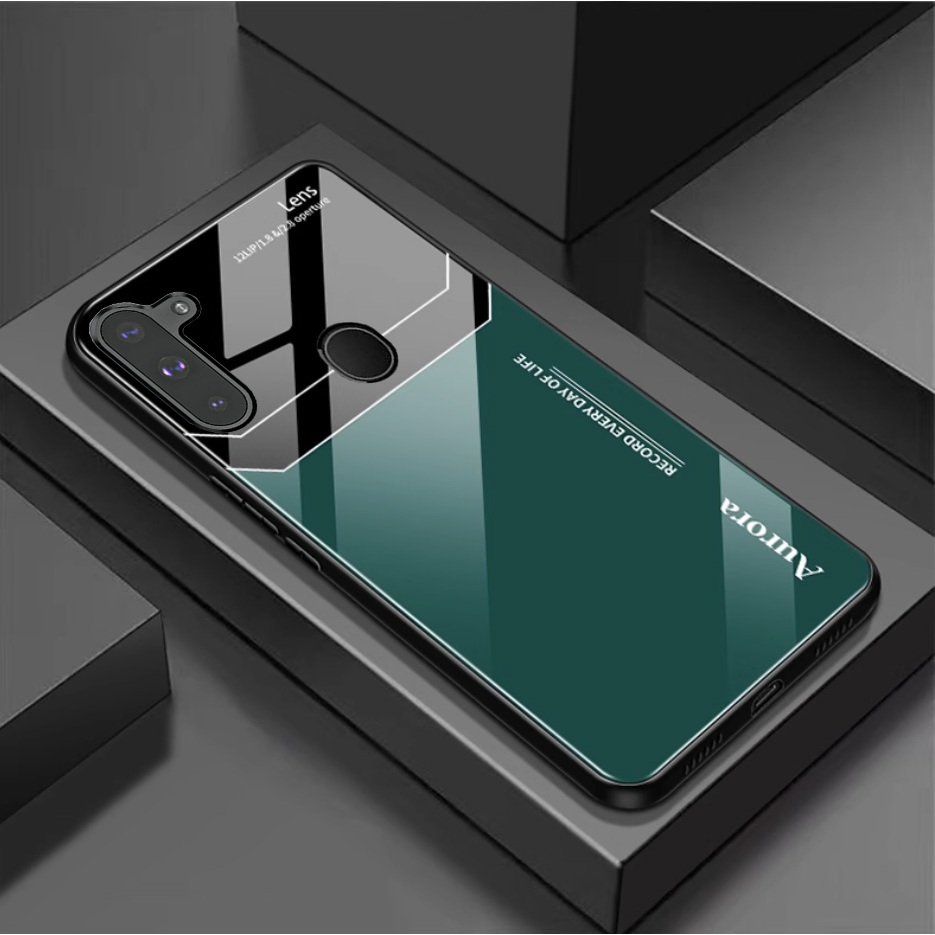 Ốp lưng kính bóng samsung galaxy a11, m11 phiên bản mới