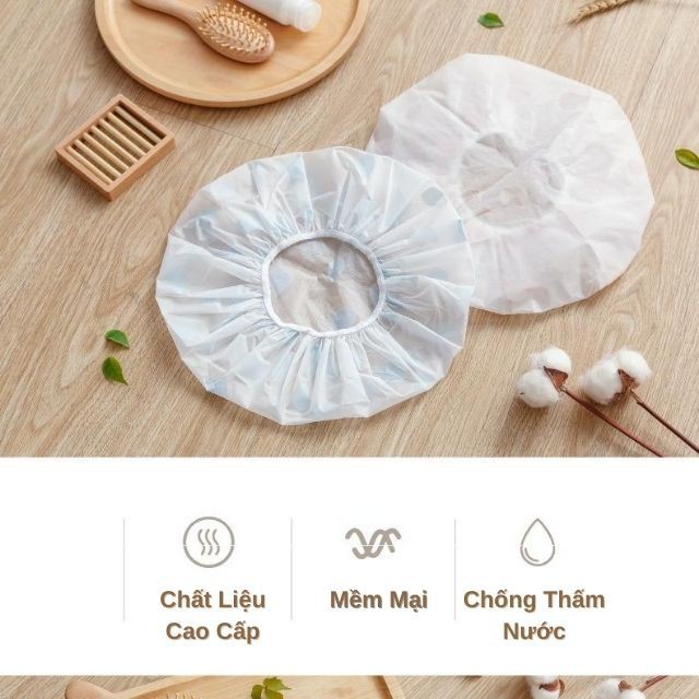 Mũ Trùm Đầu Nilon Tránh Ướt Tóc