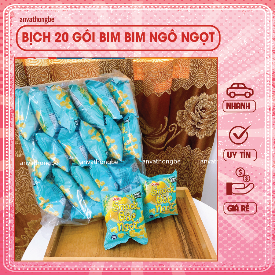 Bim bim Oishi snack Ngô ngọt