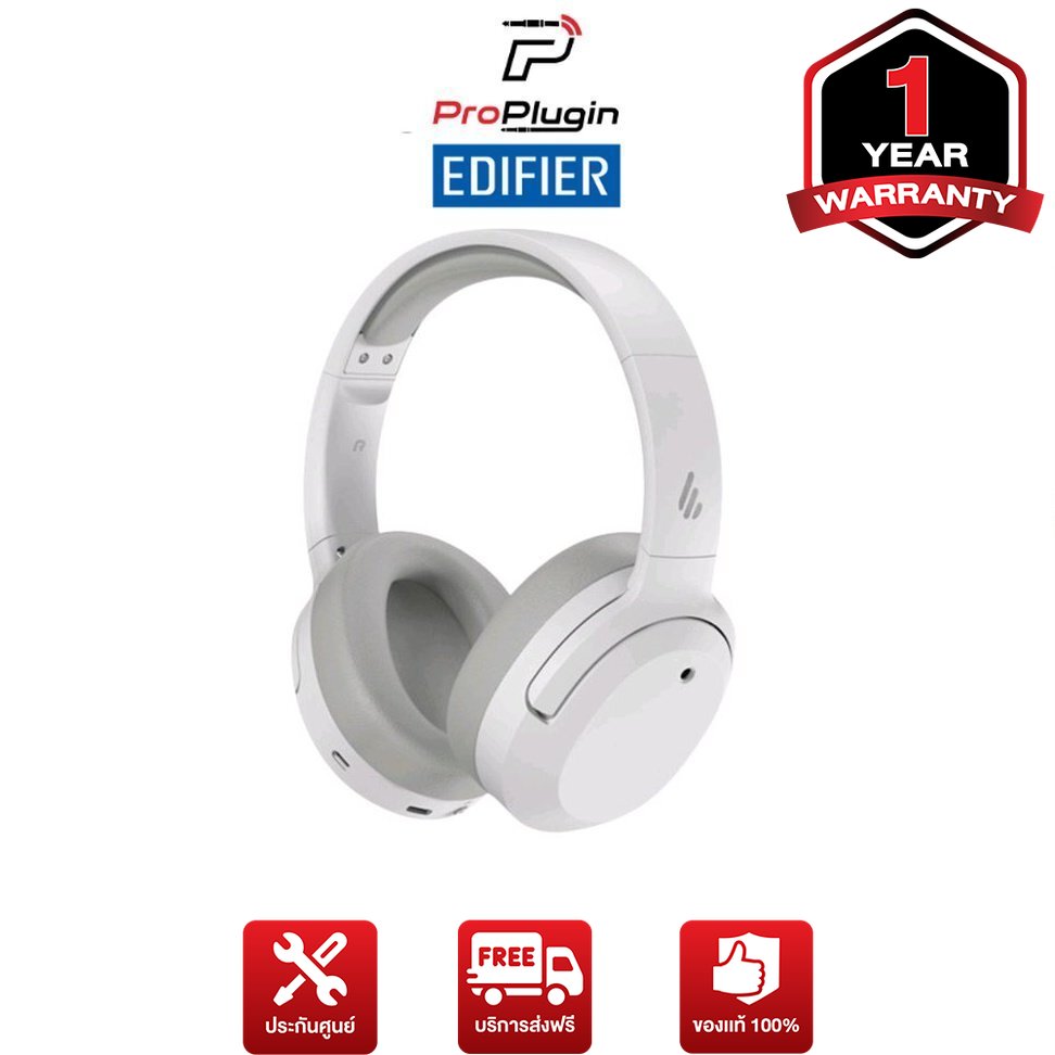 หูฟัง EDIFIER W820NB Gray Wireless Noise Cancellation Over-Ear Headphone