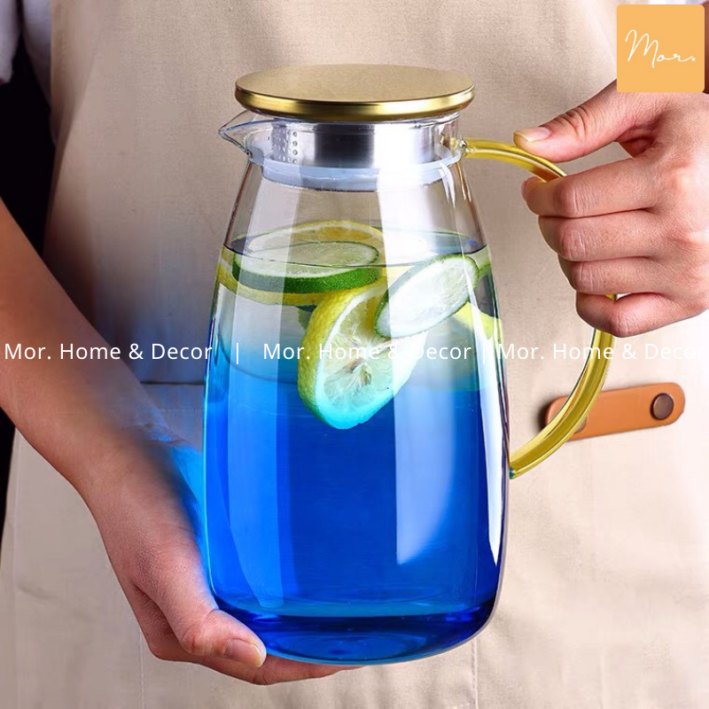 Bình nước thủy tinh chịu nhiệt - 1.8L