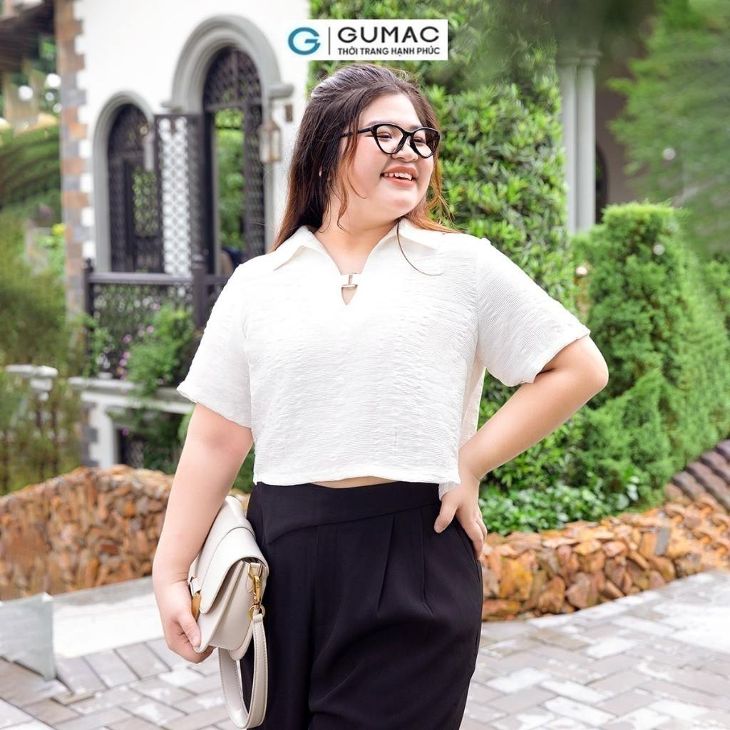[CHỈ 20.9 |Voucher 5-15% đơn 119K] Áo kiểu bigsize cổ sơ mi thời trang GUMAC AD10044
