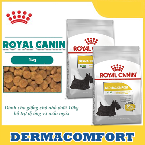 Royal Canin Mini Dermacomfort 1kg Thức ăn cho chó con giảm dị ứng da thức thumbnail