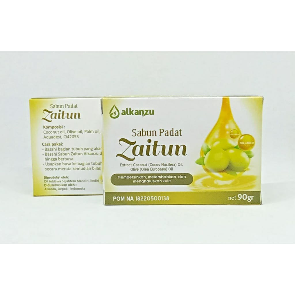 Sabun Zaitun Alkanzu | sabun batang | sabun mandi | sabun padat 90 gram ...