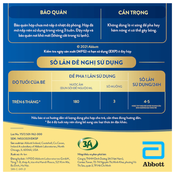 Sữa Similac 5G số 2 900g (6-12 tháng)