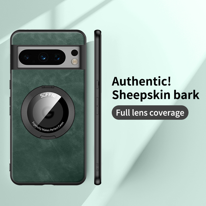 Sheep-Skin Magnetic Ring Stand for Google Pixel 8 Pro 7 Pro 7A 9 Pro Case Shockproof Slim Phone Case