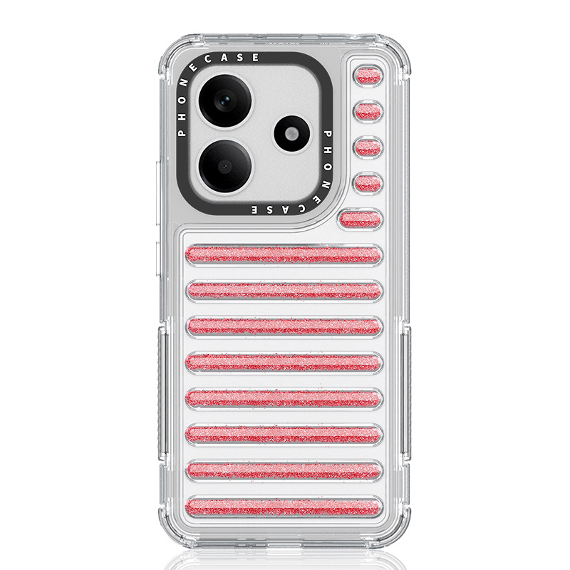 Cover Flip Con Portafoglio Per Xiaomi Redmi Note 8T – Pelle PU Glitterata Con Fessure Carte E Chiusura Magnetica