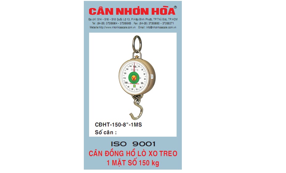 Cân treo Nhơn Hòa 150 Kg