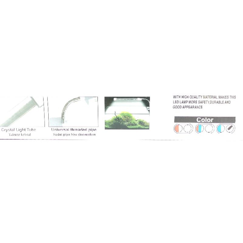 Lampu aquarium led jepit KIYOSAKI KYC 3WATT
