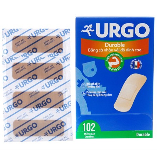 Băng cá nhân độ dính cao Urgo Durable