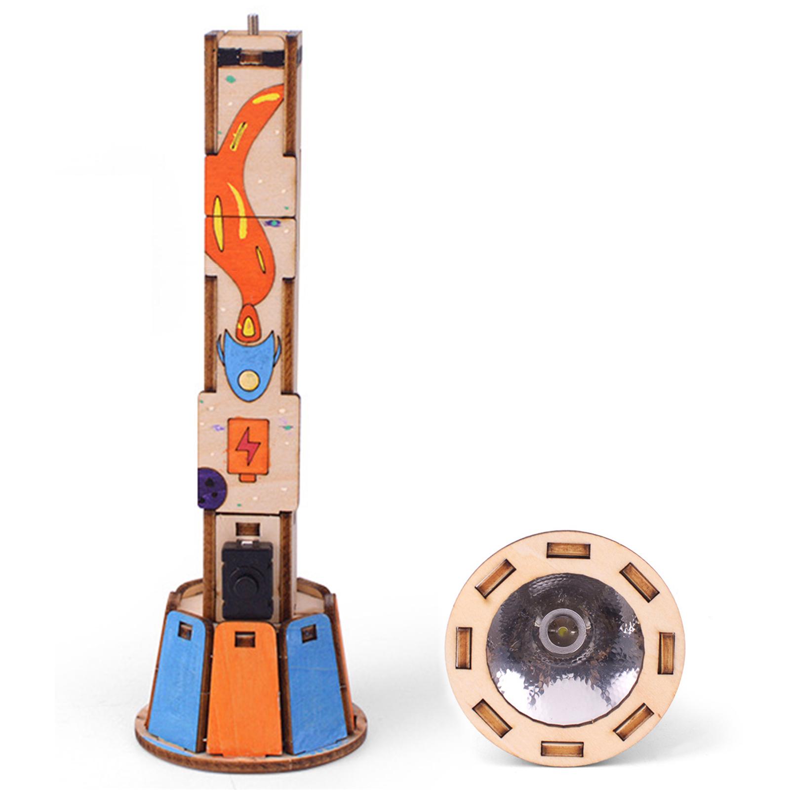 Gemvan DIY Flashlight Assembling Puzzle Exquisite Display Toy STEM Toys for Children