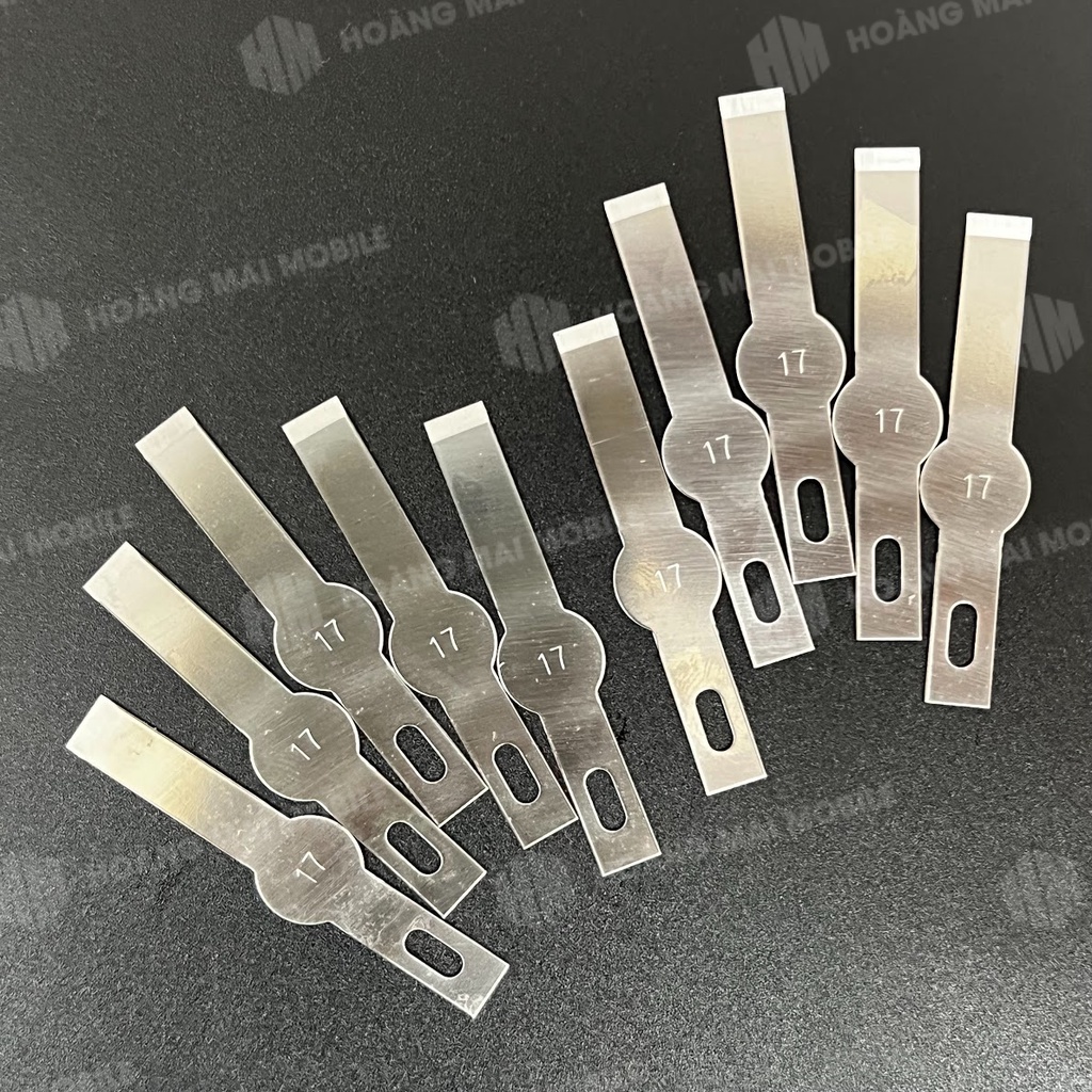 17 blade with glue scraper blade, IP glass back cover (1 bag = 10 PCs)