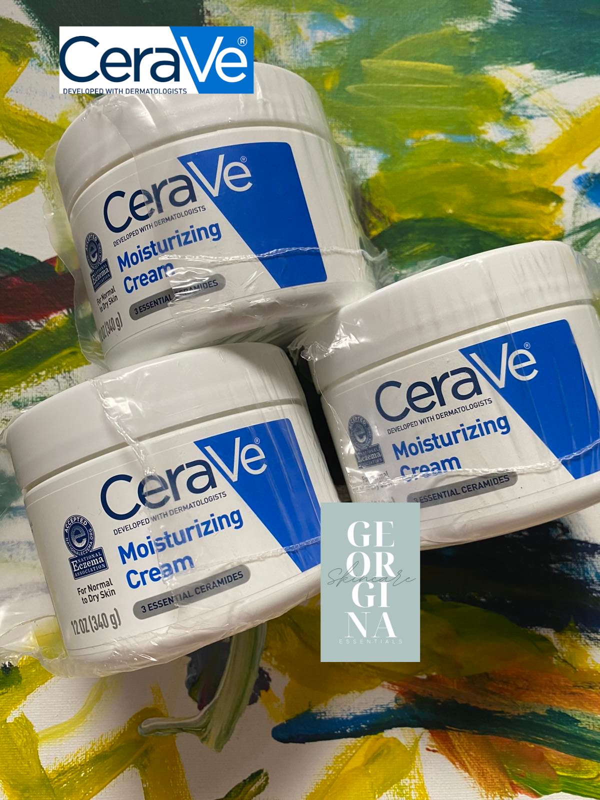 CeraVe Moisturizing Cream, Face and Body Moisturizer, 12 fl oz (340 ml