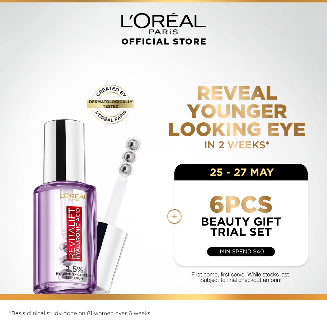 L'Oreal Paris Revitalift Eye Serum with 2.5 Hyaluronic Acid & Caffeine