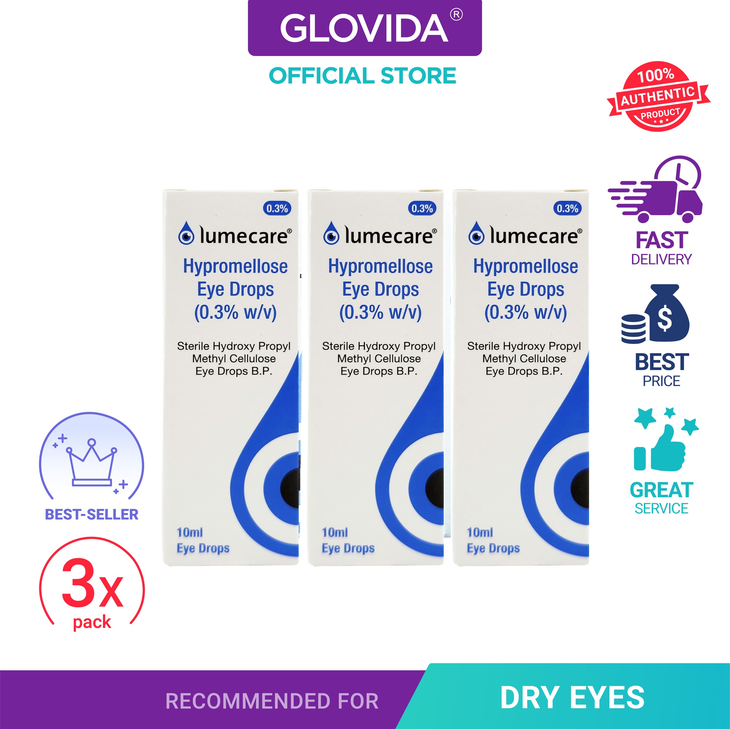 Lumecare Carbomer Eye Gel 10G – Glovida