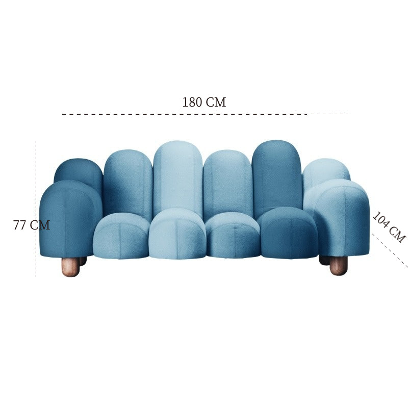 LaFloria® Savoiardi Sofa/ Designer Sofa/ Solid Wood Frame Sofa/ New
