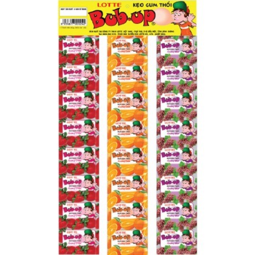 Kẹo Sing-gum Thổi Lotte Bub Up Hương Trái Cây