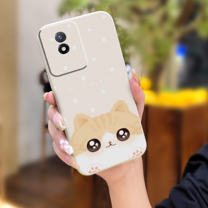 Liquid%20silicone%20shell%20phone%20case%20Phone%20Case%20For%20VIVO%20Y02%204G/Y11%202023/Y02A/Y02T%20Lens%20bump%20protection%20cat%20Cartoon%20cute%20-%20Image%2010