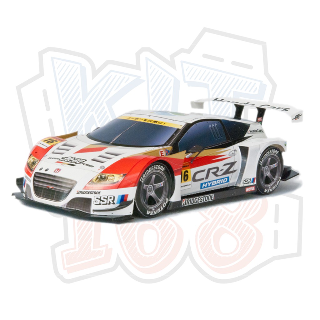 Mô hình giấy xe đua ô tô racing car 2012 honda mugen cr-z gt
