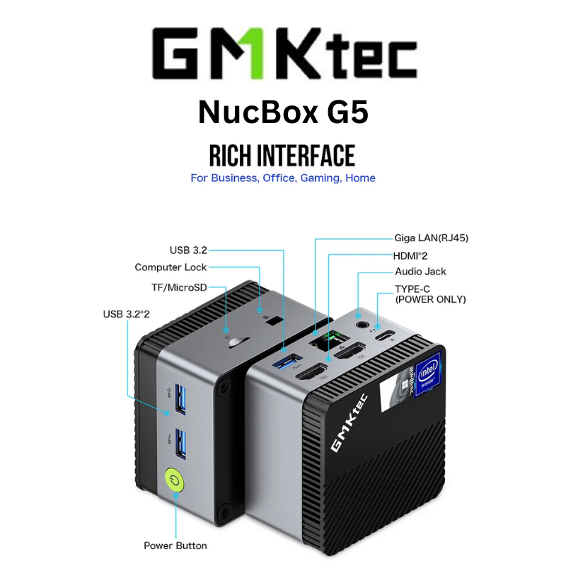 SG] GMKTec NucBox G5 Intel N97 mini pc 12GB DDR4 512GB ssd | UHD