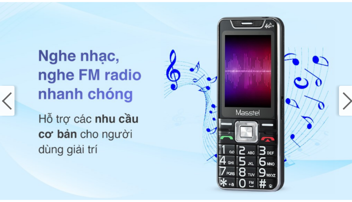 Điện thoại Masstel IZI 55 4G (Chính hãng, bảo hành 12 tháng)